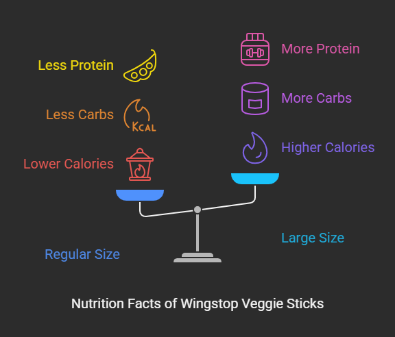 Nutrition Facts of Wingstop Veggie Sticks