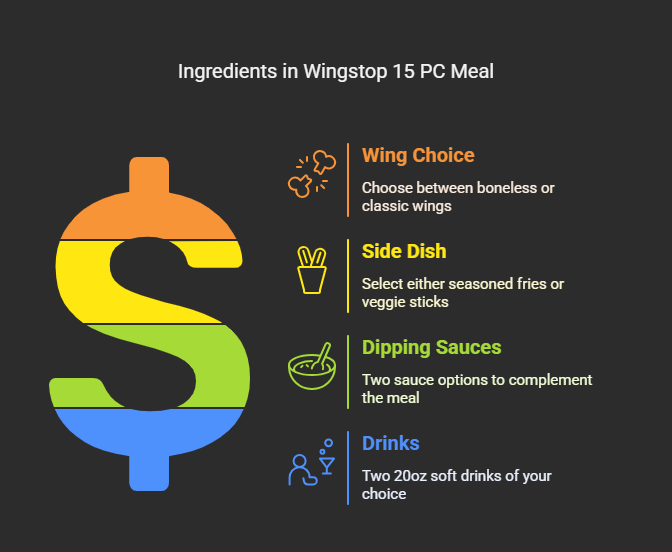 Ingredients in Wingstop 15 PC Meal