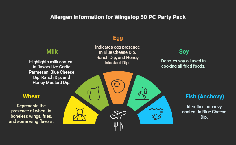 Allergen Information for Wingstop 50 PC Party Pack