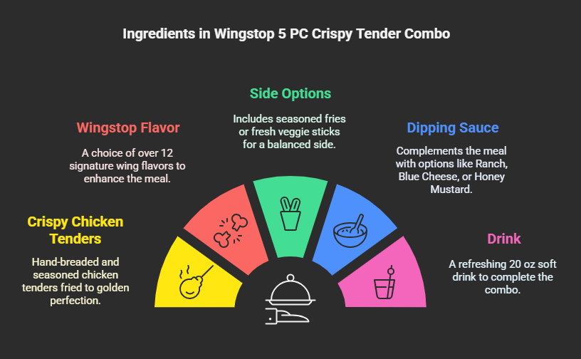 Ingredients in Wingstop 5 PC Crispy Tender Combo