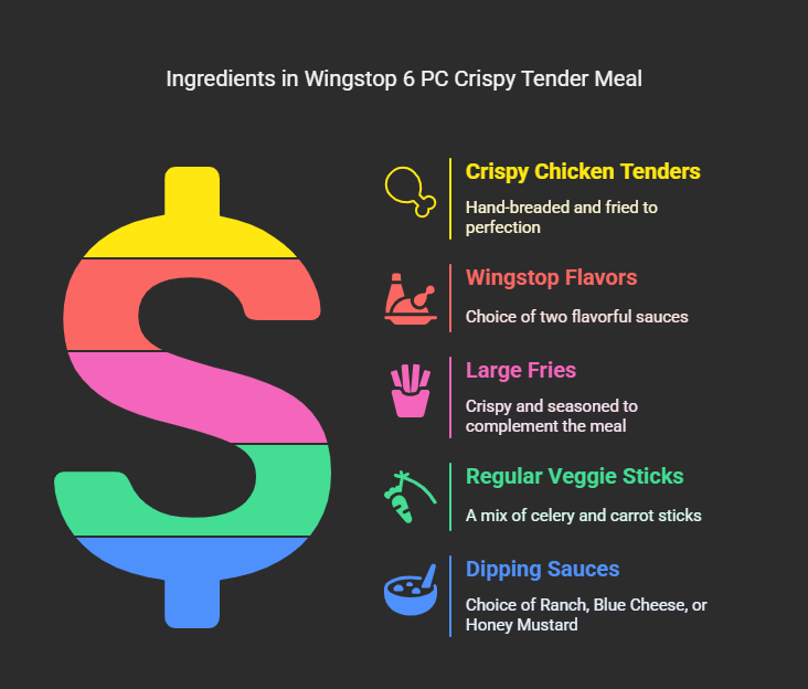 Ingredients in Wingstop 6 PC Crispy Tender Meal