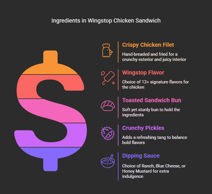 Ingredients in Wingstop Chicken Sandwich