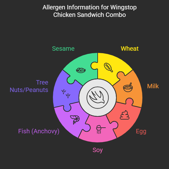 Allergen Information for Wingstop Chicken Sandwich Combo