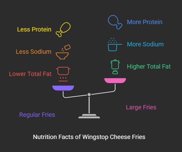 Nutrition Facts of Wingstop Cheese Fries