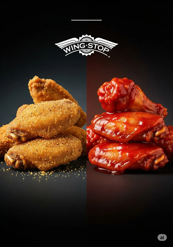 wingstop dry rub and sauced wings